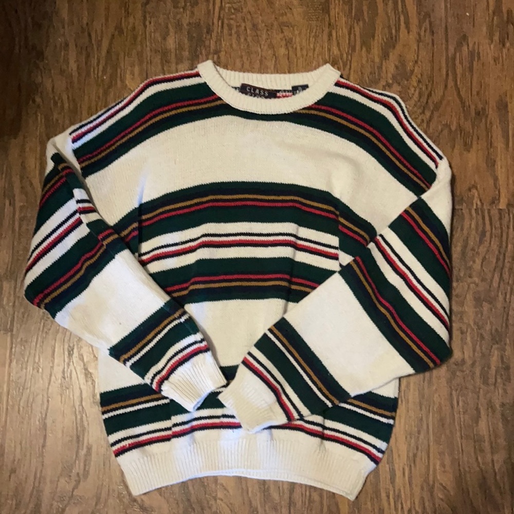 Striped long sleeve Class Club sweater